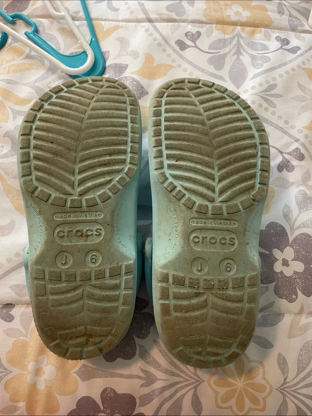 CROCS Kids Light Teal Clog Sandals